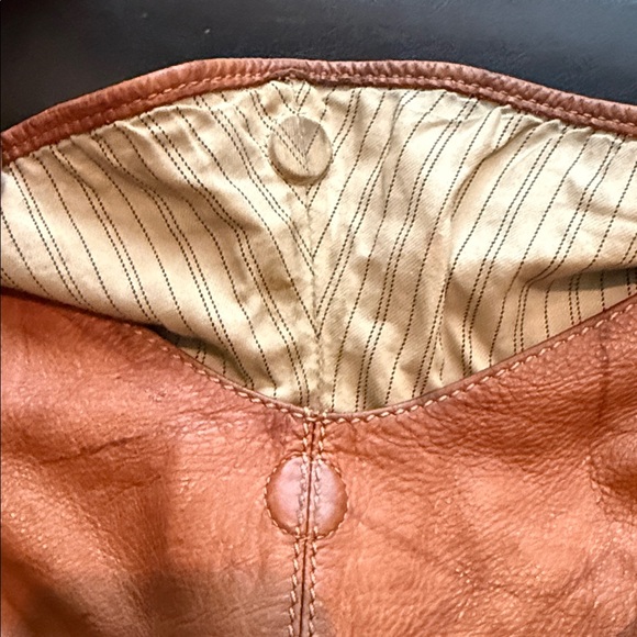 Frye distressed brown leather slouchy hobo shoulder bag purse beautifully worn - Picture 11 of 17